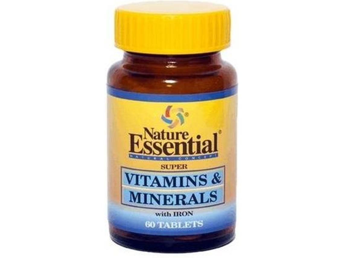 Suplemento Alimentar NATURE ESSENTIAL Vitaminas E Minerais (60 comprimidos de 600mg)