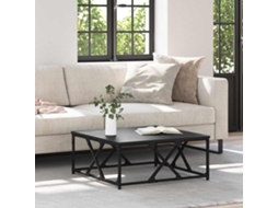 Vidaxl Mesa De Centro Carvalho Preto 70 X 70 X 30 Cm