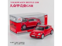 (vermelho) Volkswagen Beetle Gsr 1:32 Miniatura De Carro De Liga Metálica Com Mecanismo De Fricção