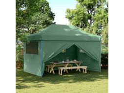 Vidaxl Tenda P/ Festas Pop-up Dobrável Com 4 Paredes Laterais Verde