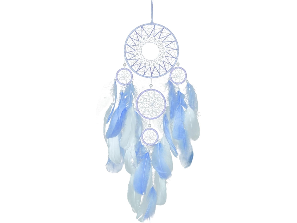 Pingente Apanhador De Sonhos - Decoração Com Cinco Argolas | Decoração