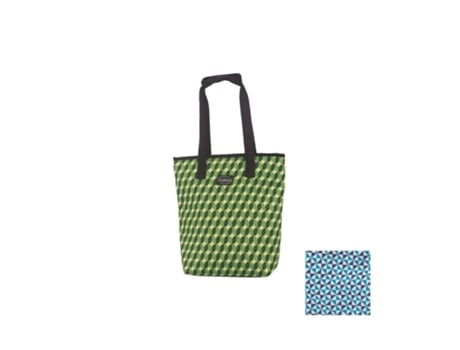 Saco Termico Estilo Mala Triângulos Azuis 12l Impervest