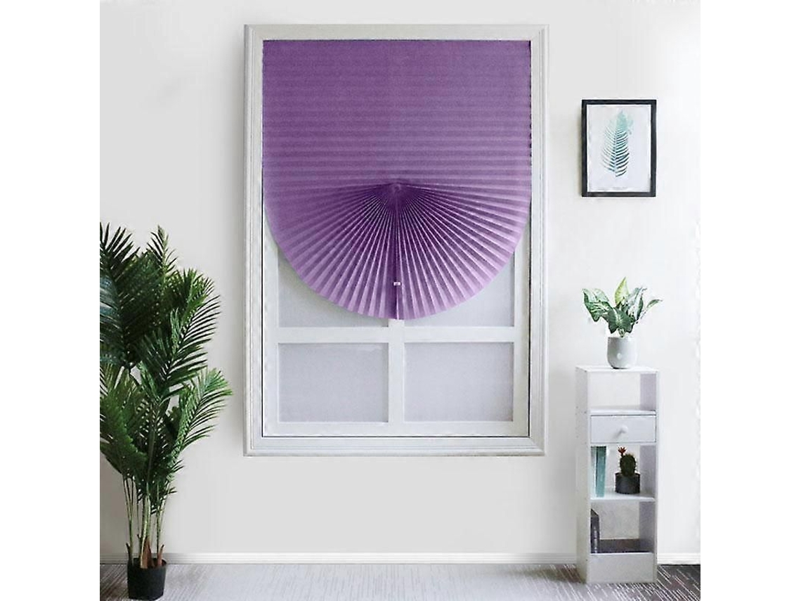 Persiana Plissada Autoadesiva 90x180cm Roxa | S/MARCA