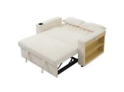 Sofá de canto U de 3 lugares com armazenamento, gavetas, puff, conjunto modular, chenille ORBITRA COMMERCE