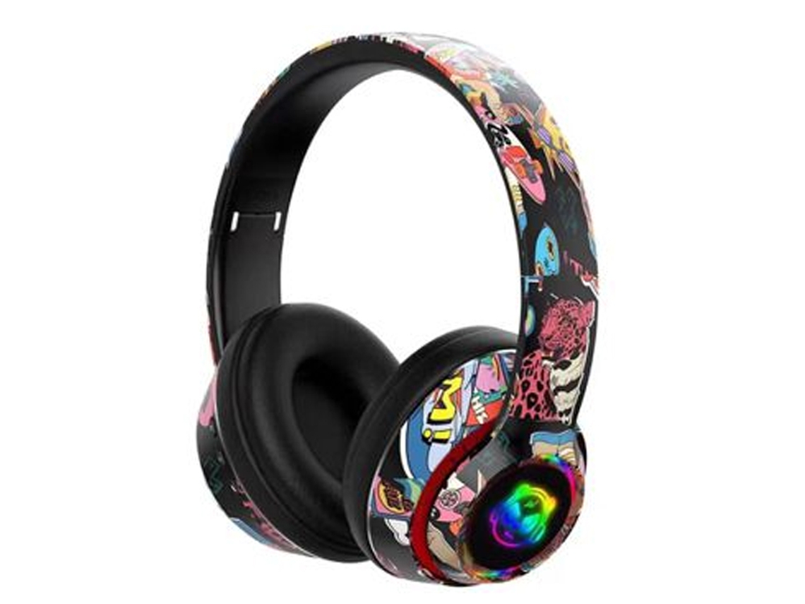 Auscultadores Bluetooth GJBY Ca-036 Tiger (Preto)