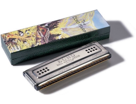 Harmónica HOHNER 56/96 Echo Harp (Afinação: C/G - Aço Inoxidável)
