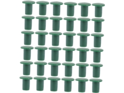 Inoomp 48 Peças de Tampas de Proteção para Plantas em Pvc, com Encaixe para Tubo de Bambu, para Proteção Dos Olhos e CHABERLU