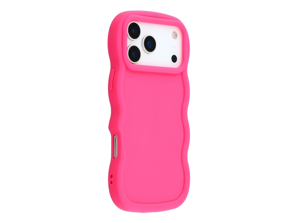Capa Para Iphone 17 Pro Ondulada Rosa