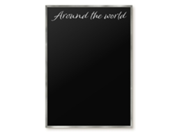 Magnetic Board Around The World For The Living Room Espelharte (70x100 Cm)