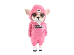Primerox estátua de Cão em Resina Decorativa Figurina de Decoração Residencial Presente de Natal