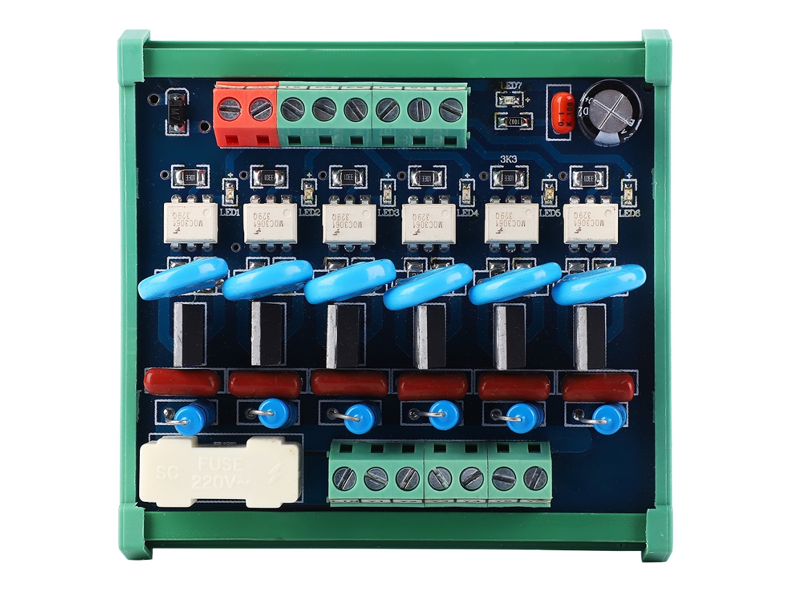 Placa De Potência Com Saída Scr Retificador Controlado Por Silício Amplificador Dc Plc De 6 Canais