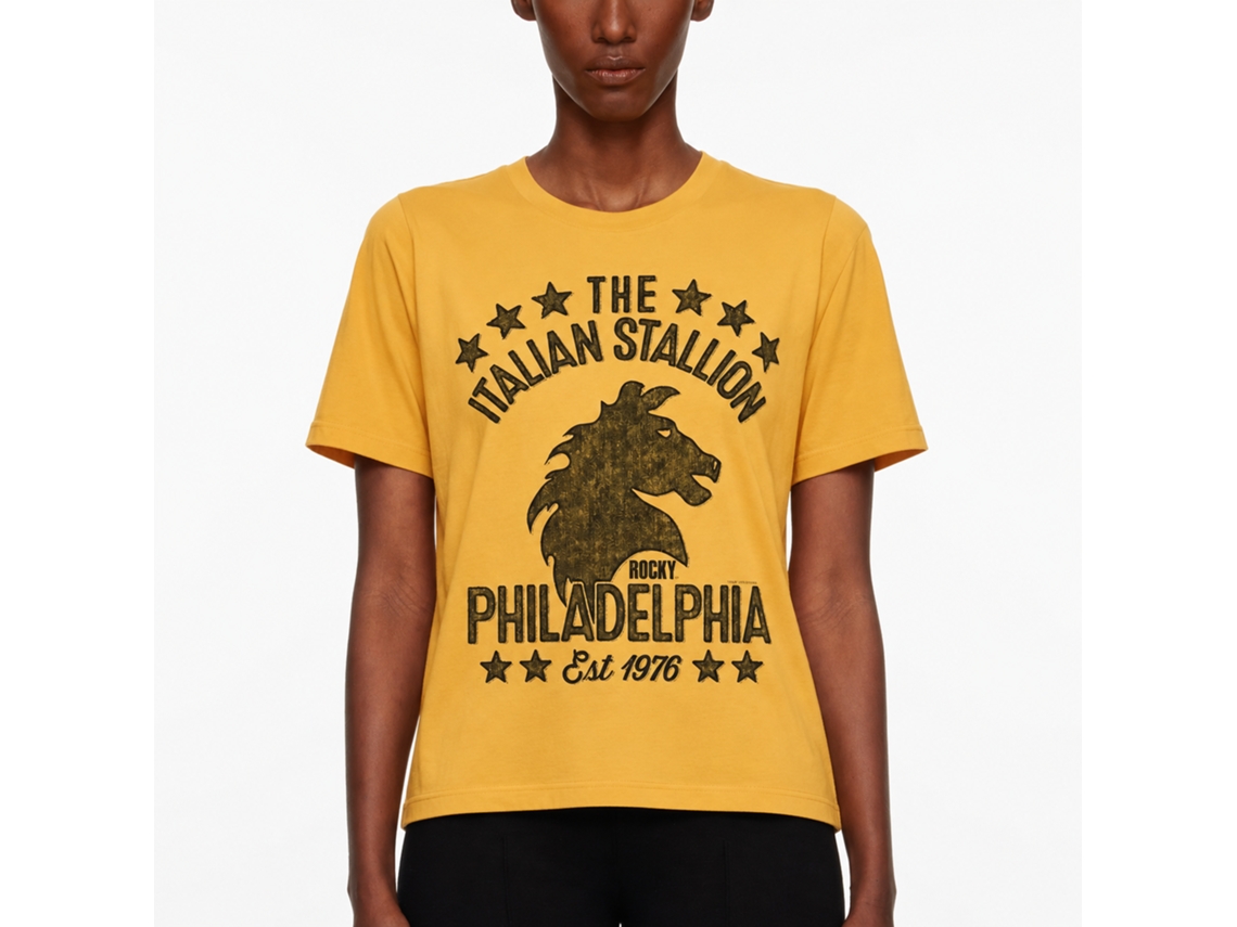 Rockinstone Rocky Movie Stallionish Solid Ginger Adult T-shirt Size:l