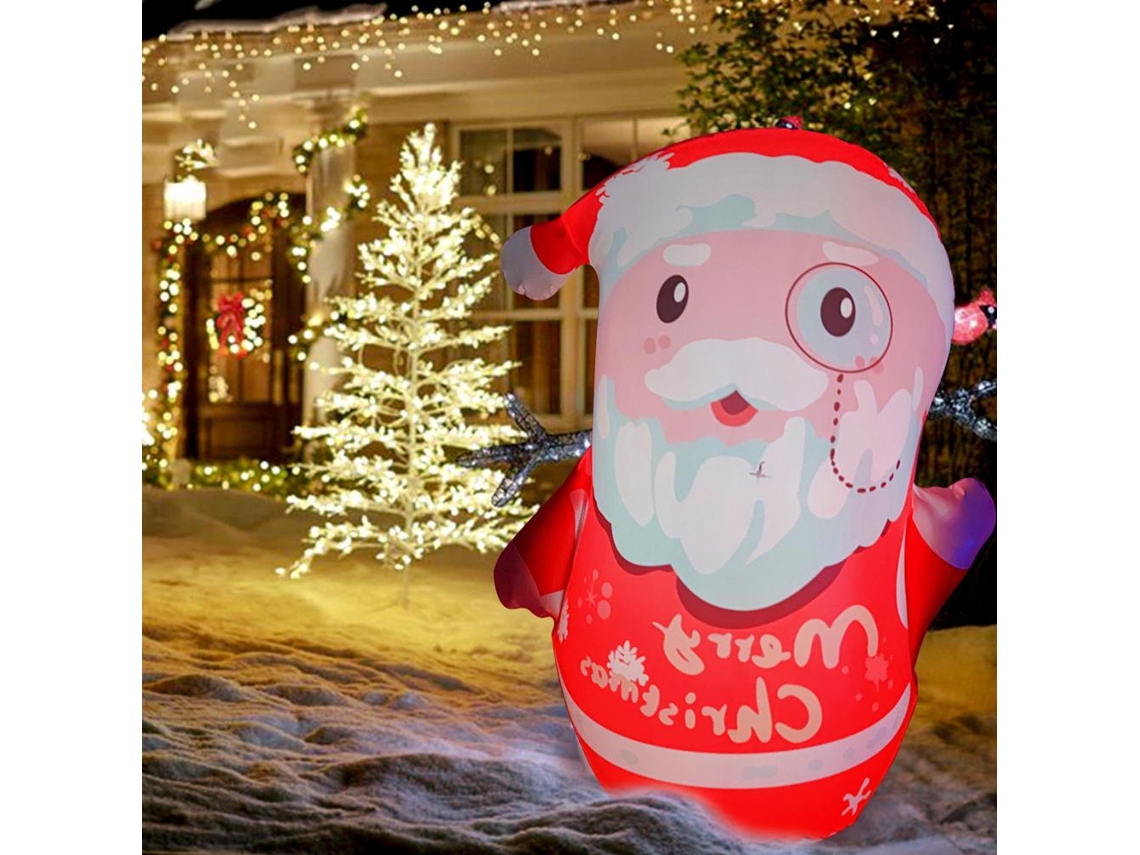 Iluminação Led Inflável Pai Natal para Decoração de Festa no Interior LAXISCREED