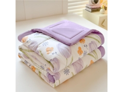 Colcha Acolchoada Fansu Capa de Cama Manta para Ar Condicionado Enchimento Algodão Sofá com Estampa Floral Nór