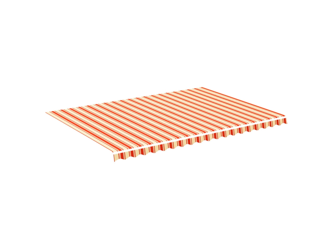 Maison Exclusive - Tecido De Substituição Para Toldo 5x3,5 M Amarelo E Laranja