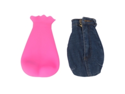 Bolsa De Água Quente Anti-stress Inovadora Macia Flexível Uso Quente/frio Rosa