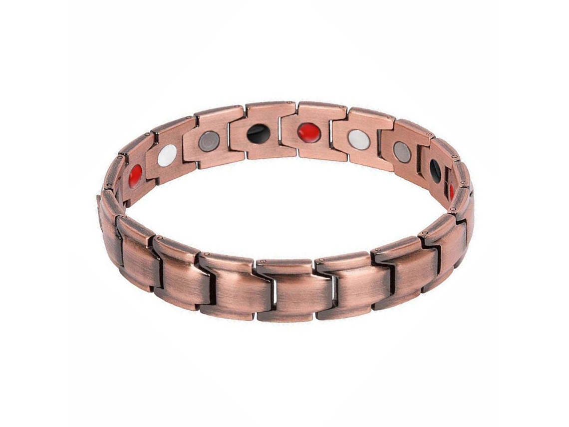 Pulseira De Cobre, Bracelete Magnética Para Casais, Unissex (bronze) Spqment