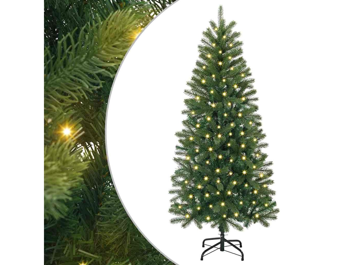 Conjunto 1 Árvore Artificial Vidaxl Verde Plástico (120 Cm)