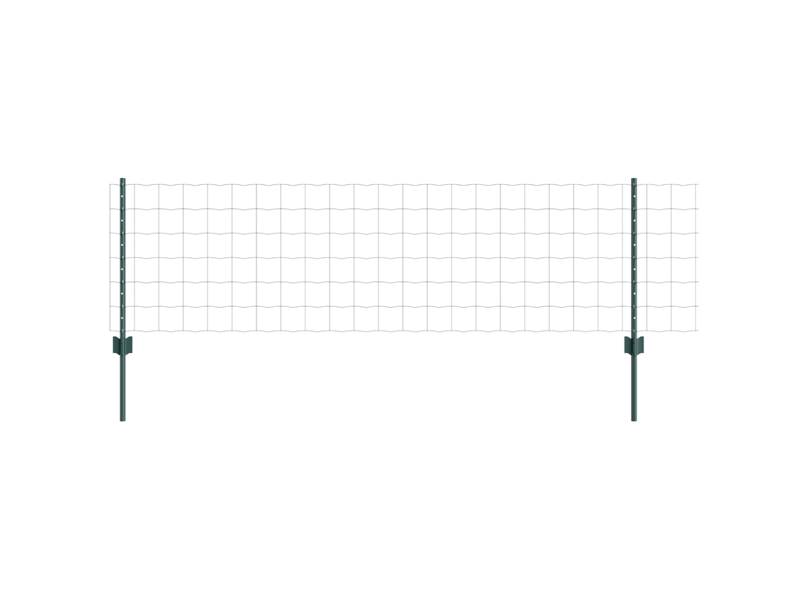 Conjunto 1 Barreira Externa Vidaxl Verde Aço (50 X 0,6 M)