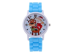 Pulseira de Natal em Silicone Unissex com Papai Noel - Presente de Natal Elegante