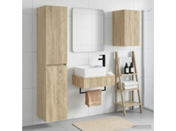 Vidaxl Conjunto De Móveis Para Banheiro 3 Unid. Carvalho Sonoma