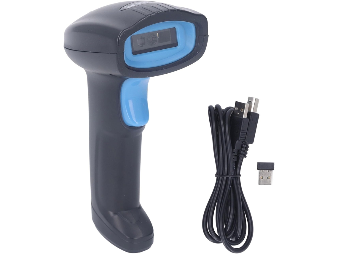 Leitor De Código De Barras Usb Sem Fio 1d Para Caixa De Supermercado