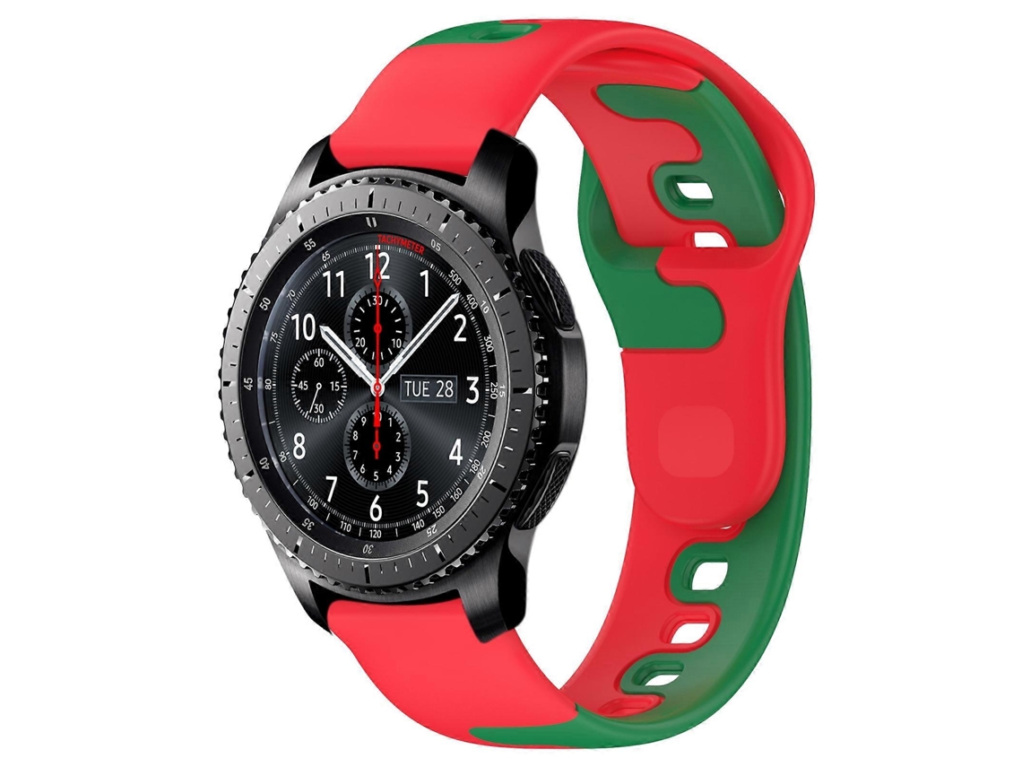Pulseira De Silicone Bicolor De 22 Mm