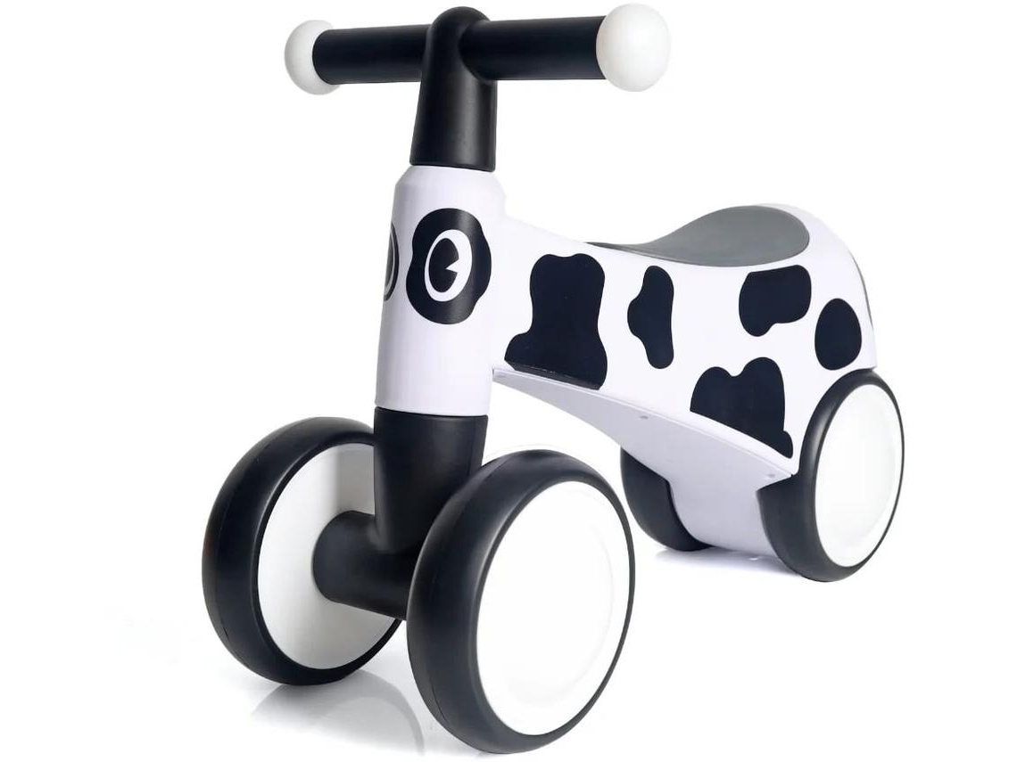Bicicleta De Equilíbrio Infantil - 1 A 3 Anos - 4 Rodas - Com Iluminação - Branco