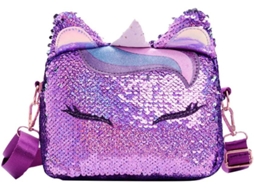 Bolsa De Unicórnio Com Lantejoulas Para Mulheres E Meninas - Bolsa De Ombro Para Crianças E Meninas Pequenas.