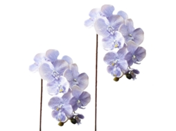 Orquídea Artificial 10 Cabeças Flores Falsas Diy