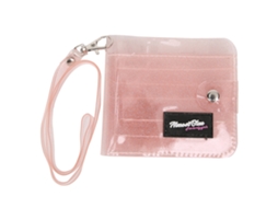 Bolsa De Moedas Mini Transparente Colgante De Colo Pvc Para Cartões E Moedas Laranja