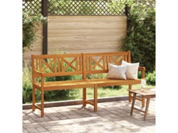 Vidaxl Banco De Exterior Natural 180 X 56 X 90 Cm