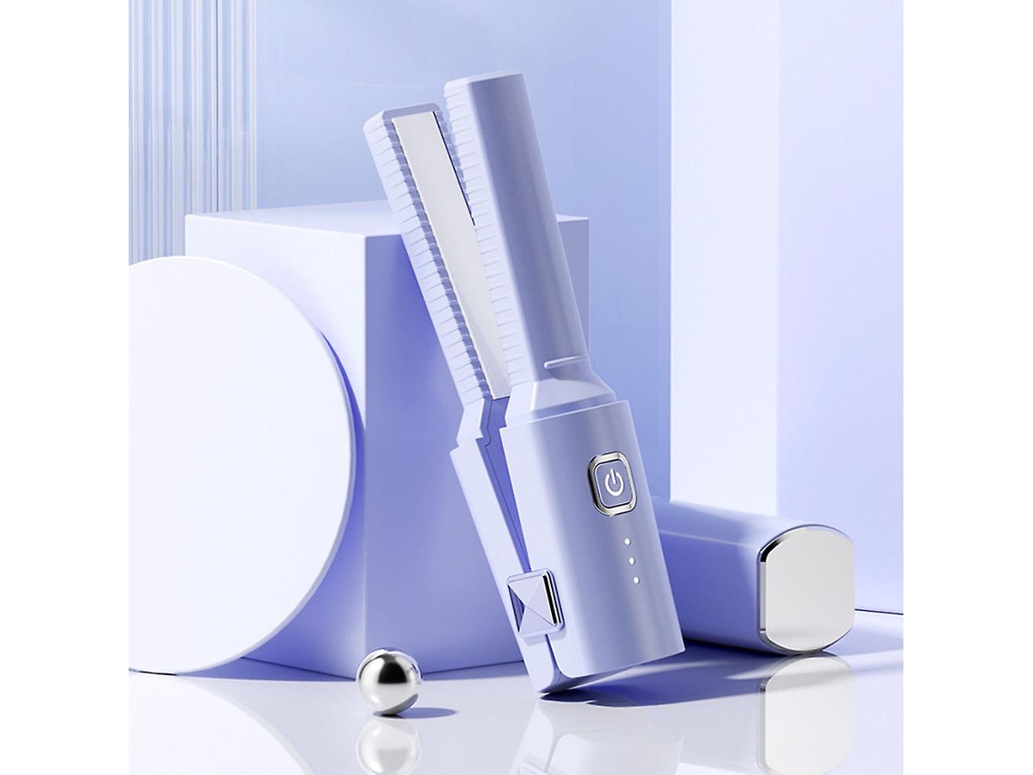 Pente Modelador De Cachos Sem Fio Com Dupla Camada, Proteção Anti Queimadura, Para Aquecimento E Modelagem De Cabelo. Hengjian