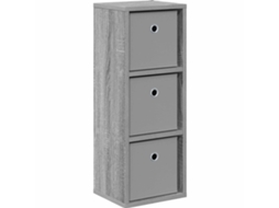Conjunto 1 Buffet Vidaxl Cinzento Derivados De Madeira (25,5 X 22 X 69,5 Cm)
