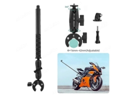 Lurelia Suporte De Guiador Para Bicicleta E Motociclo, Para Câmara De Ação, Rotação 360°, Rosca 1/4"