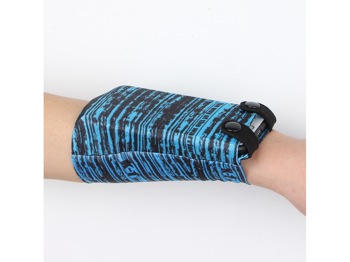 Braçadeira Universal Para Celular (azul), Ideal Para Corrida, Caminhada, Academia E Outros Esportes. Compatível Com Todos Os Dispositivos.