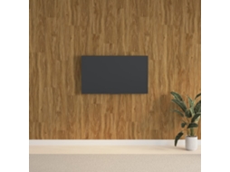 Vidaxl Painel De Parede C/ Aspeto De Madeira 2,06 M² Pvc Castanho