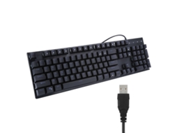 Teclado Gamer com sensação Mecânica, Usb, Teclas Flutuantes, Iluminação Led Verde, LAXISCREED