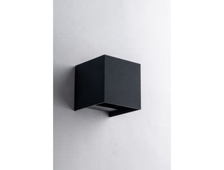 Candeeiro de Parede Led Exterior Alfa em Alumínio Branco com Dupla Emissão 3000K 12X12cm