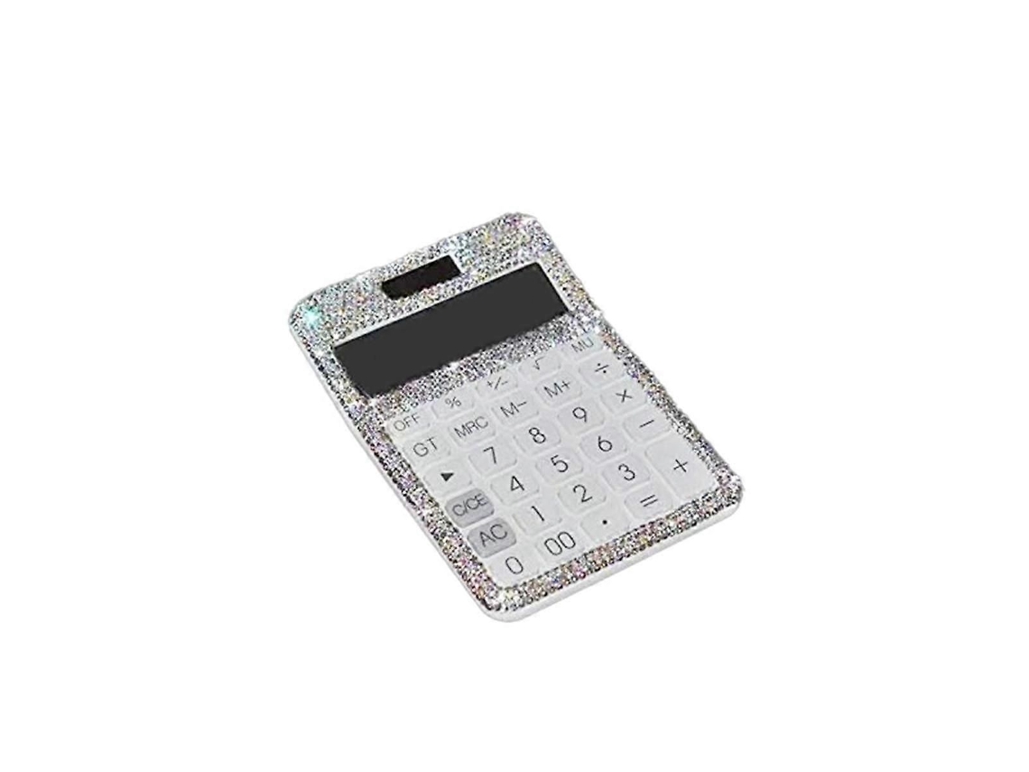 Calculadora De Mesa Com Cristais E Painel Solar