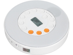 Leitor Cd Portátil Com Bluetooth, Alto-falante Integrado, Bateria De 2000 Mah, Função Anti-pulos, Gravação Usb