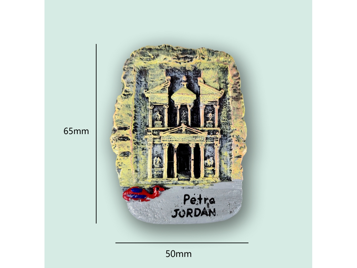 (jordânia) Ímãs De Geladeira Em Relevo 3d Com Pontos Turísticos De Todo O Mundo