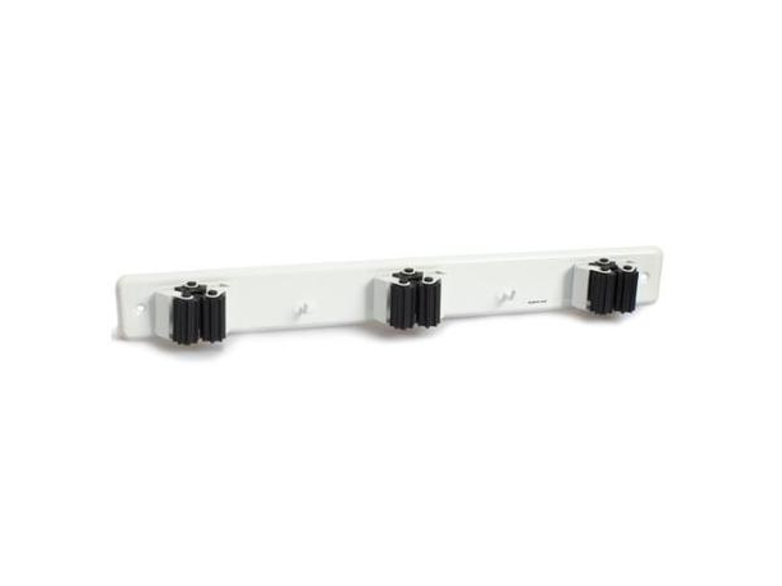 Cuelgaescobas triple c19003b blanco blister