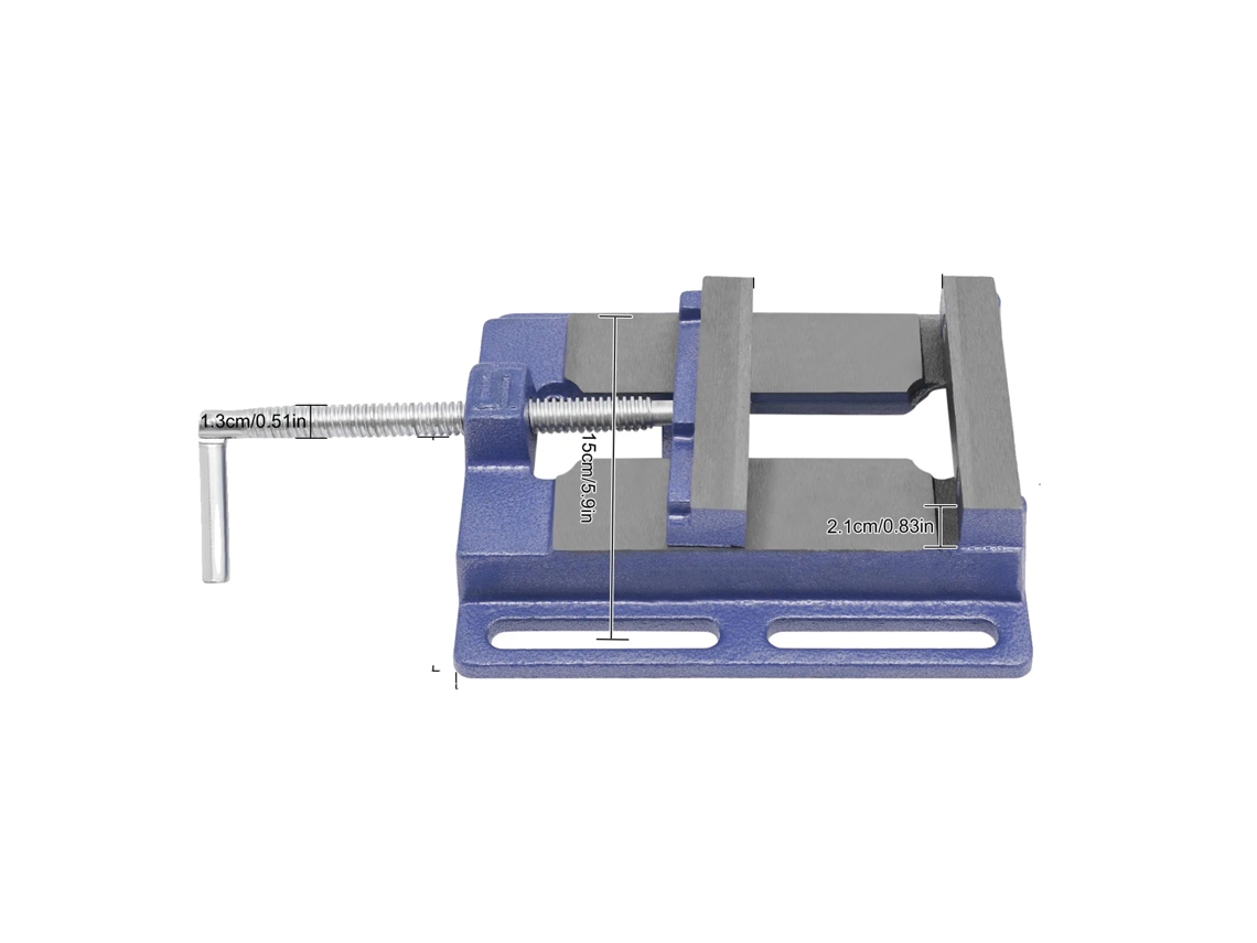 Morsa Para Furadeira, Design Multifuncional, Fixação De Precisão, Azul Claro