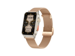 SHAH ARPAN Smart Watch H23 Multifuncional Bluetooth Call Space Gold Steel Versão em Inglês