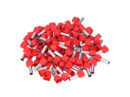 100 Pinos De Conector De Crimpagem De Cobre Isolado Awg 10 6.0mm² Te6014