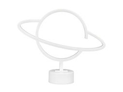 2026 luz Neon Planetária Led com Base de Bateria Ornamento para Casa Quarto Presente de Aniversário Luz Rosa