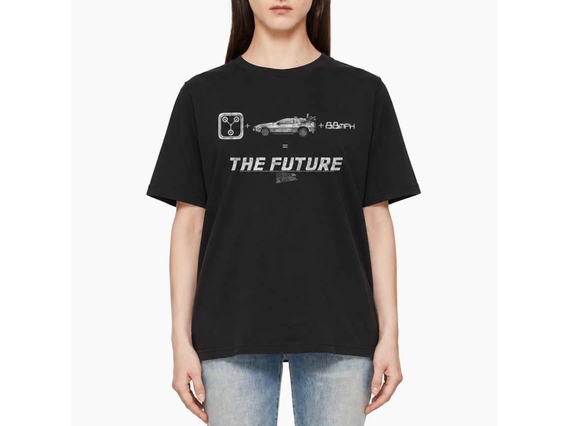 Rockinstone Back To The Future Movie The Future Black Adult T-shirt Size:xxl