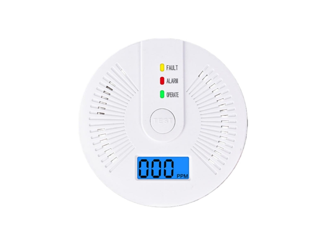 Detector De Alarme De Monóxido De Carbono(co)(1 Unidade, Bateria Não Incluída) Com Visor Lcd