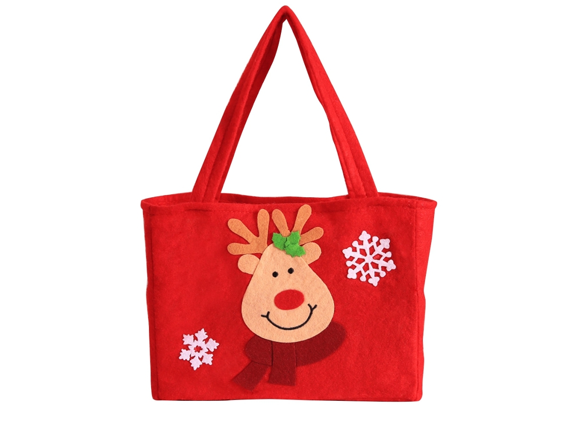 Bolsa De Natal Animada Veado Para Presentes Pequenos